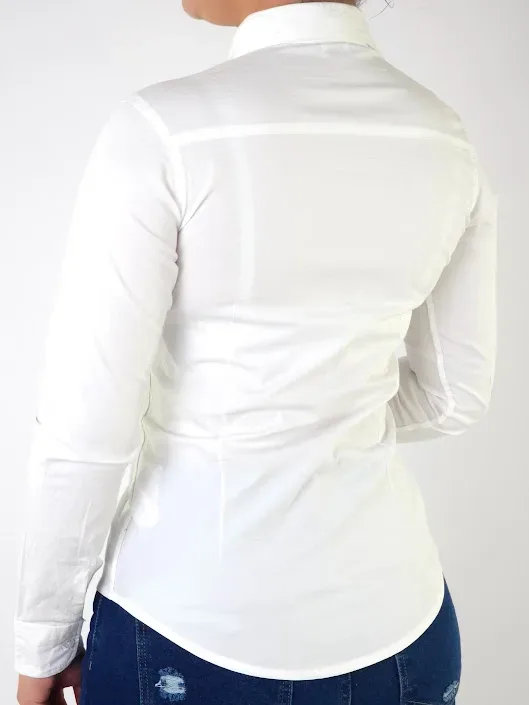 Camisa Cambridge Polo Club para dama color blanco