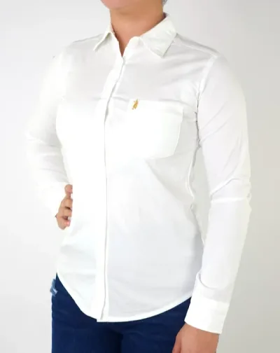 Camisa Cambridge Polo Club para dama color blanco