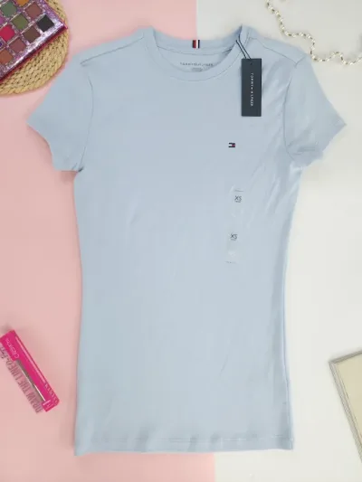 Camiseta Tommy Hilfiger para dama color celeste