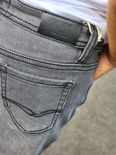 Jeans para muchacho color gris
