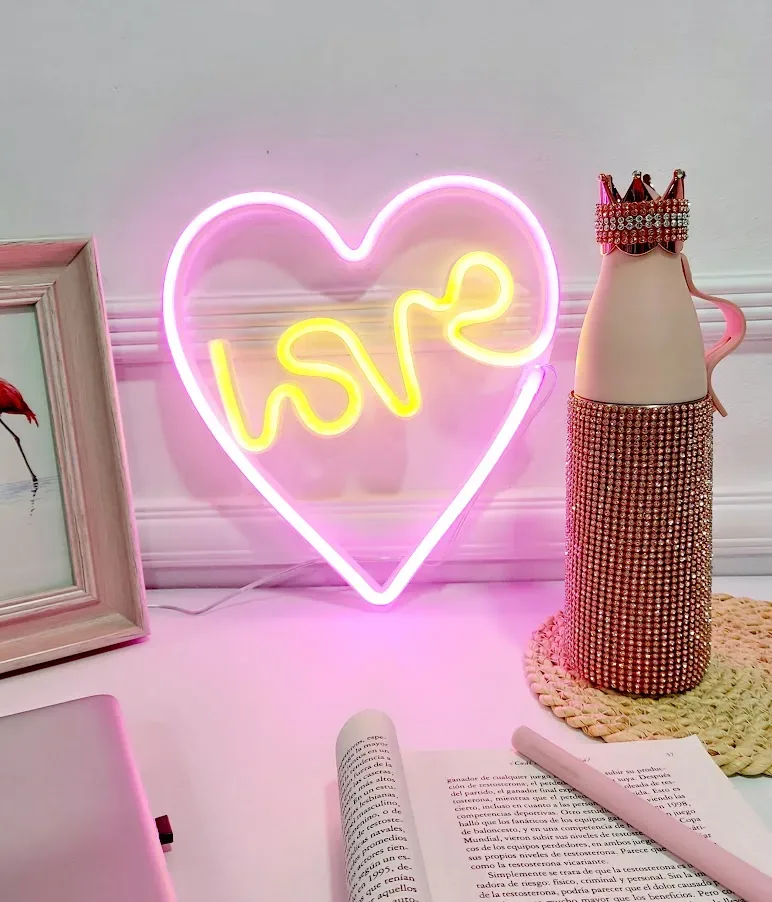 Lampara decorativa con Forma de corazón