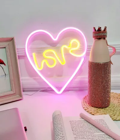 Lampara decorativa con Forma de corazón
