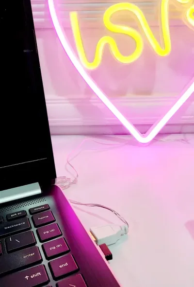 Lampara decorativa con Forma de corazón