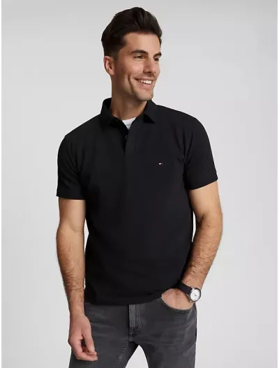 Camiseta Tommy Hilfiger Regular Fit  para caballero color negro