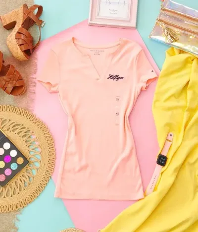 Blusa Tommy Hilfiger para dama color coral