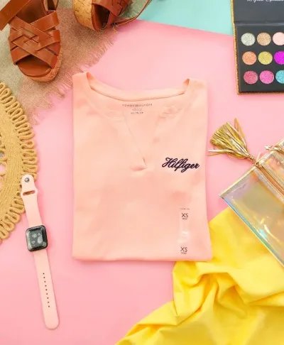 Blusa Tommy Hilfiger para dama color coral