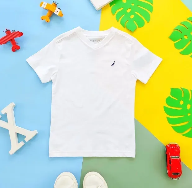 Camiseta para niño Náutica color blanco