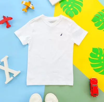 Camiseta para niño Náutica color blanco