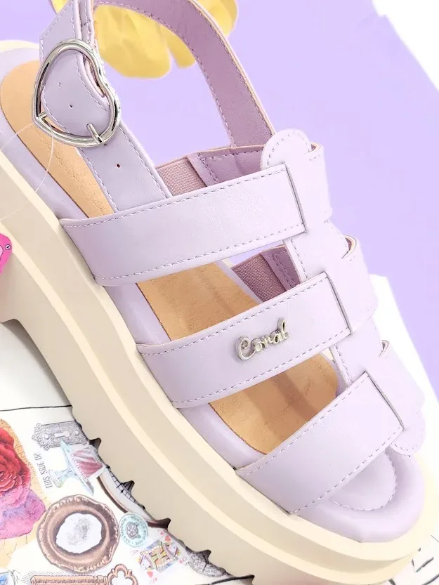 Sandalias Coral para dama Helga LAVENDER PU
