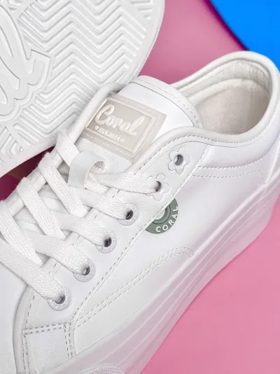 Tenis Coral Pasqualina All White para Dama