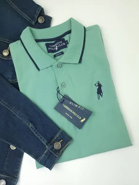Camiseta Cambrige Polo Club para caballero color verde agua.