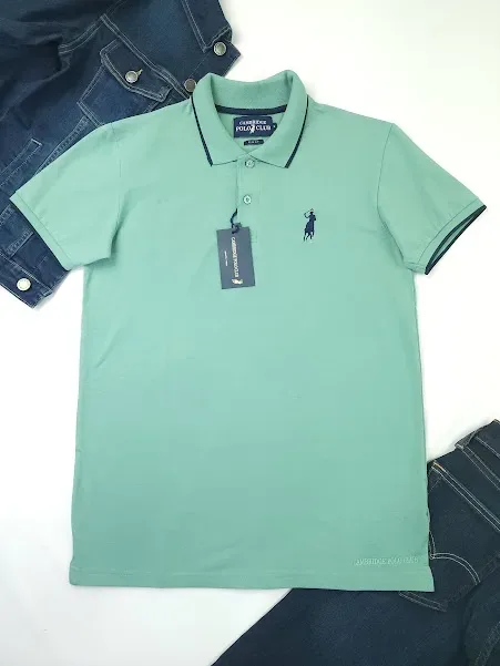 Camiseta Cambrige Polo Club para caballero color verde agua.