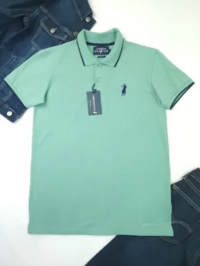 Camiseta Cambrige Polo Club para caballero color verde agua.