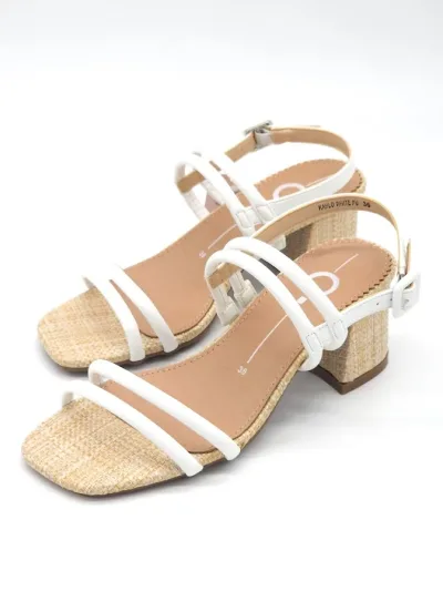 Tacones Kahlo Promise para dama color blanco