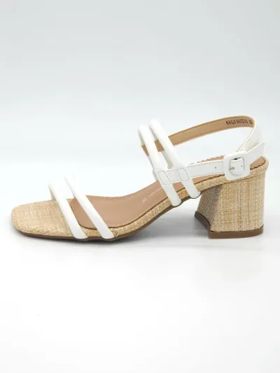 Tacones Kahlo Promise para dama color blanco