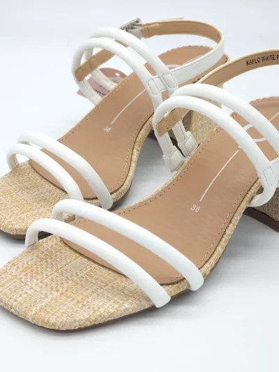 Tacones Kahlo Promise para dama color blanco