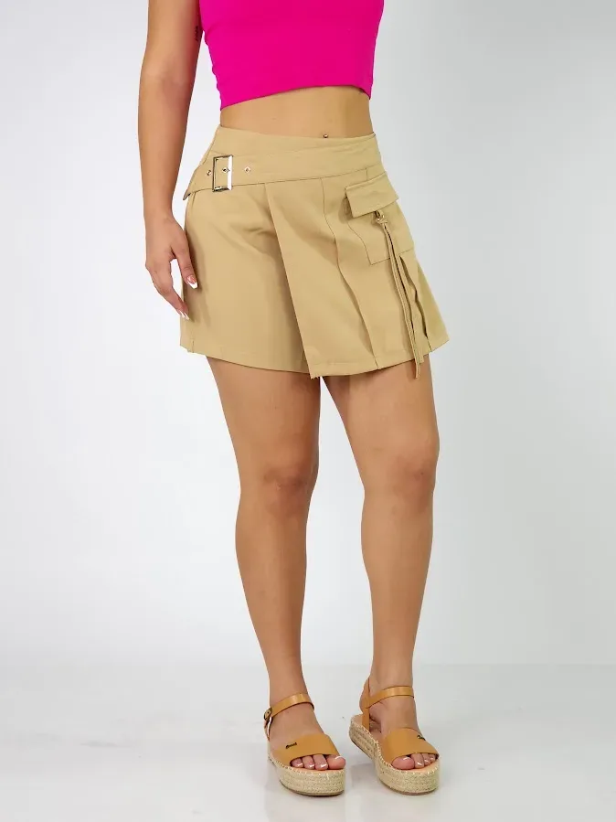 Short enagua  para dama color café