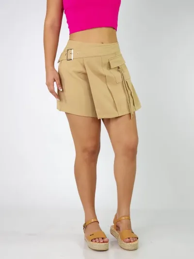 Short enagua  para dama color café