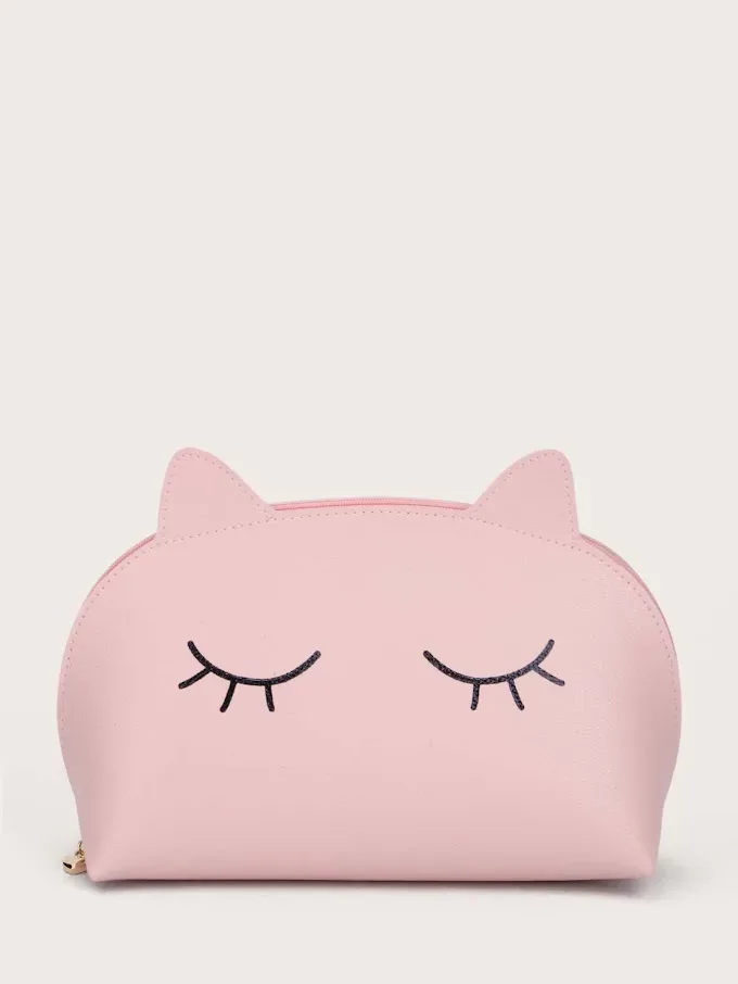 Bolso de maquillaje con oreja