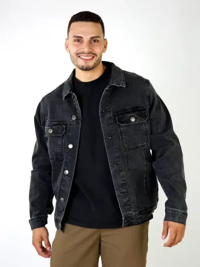 Jacket Hummer  para caballero color negro