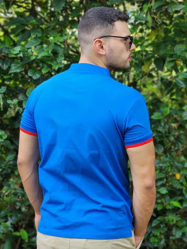 Camiseta para caballero color azul