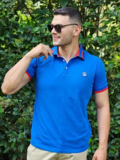 Camiseta para caballero color azul