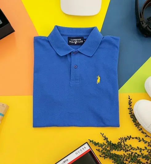 Camiseta Cambridge Polo Club para caballero color azul