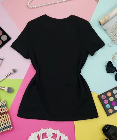 Camiseta Tommy Hilfiger para dama color negro