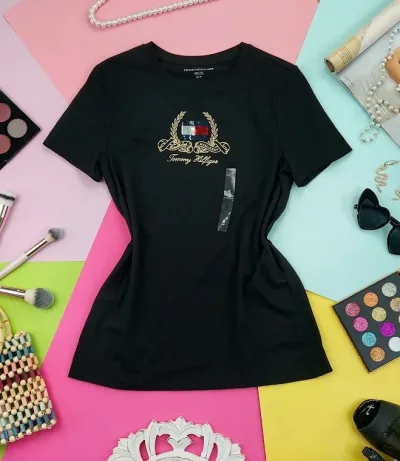Camiseta Tommy Hilfiger para dama color negro