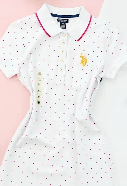Vestido U.S.Polo ASSN para dama diseño de lunares