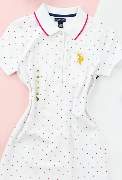 Vestido U.S.Polo ASSN para dama diseño de lunares