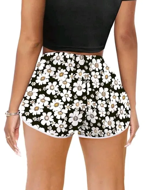 Short para dama con estampado floral