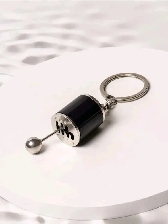 Llavero con diseño caja de cambios