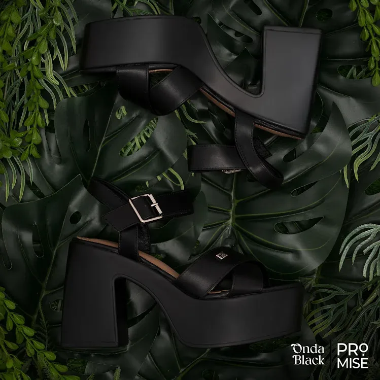 Sandalias Promise Onda Black para dama