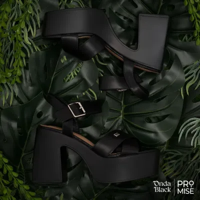 Sandalias Promise Onda Black para dama