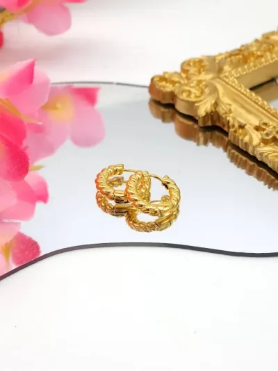 Aretes de cobre para Dama grande