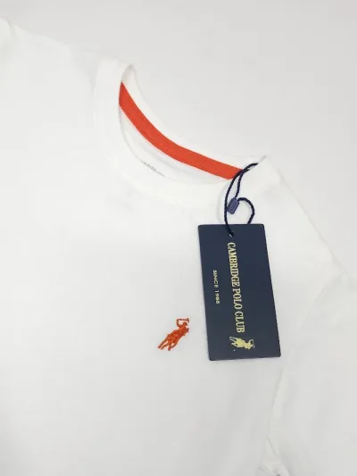 Camiseta Cambrige Polo para niño color blanco