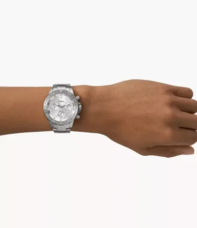 Reloj Fossil para caballero color plateado