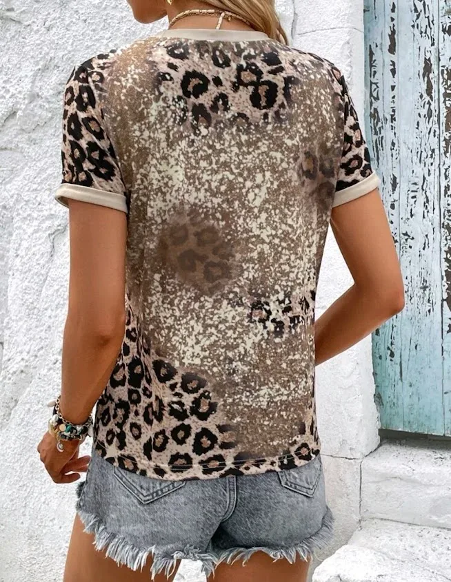 Camiseta para dama animal print