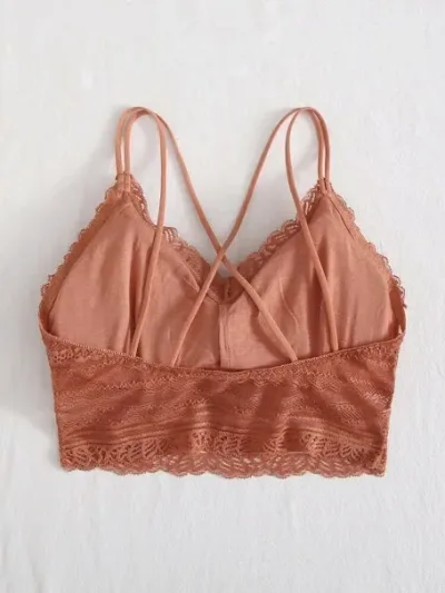 Bralette para dama color naranja