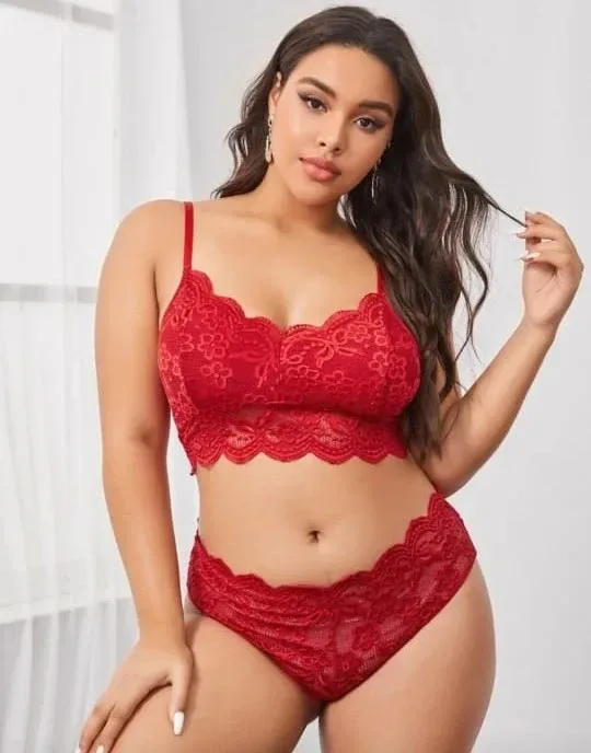 Lencería para dama color rojo