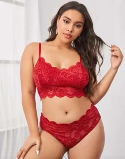 Lencería para dama color rojo