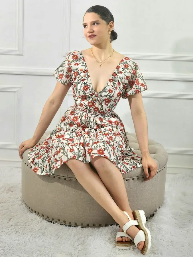 Vestido para dama diseño floral