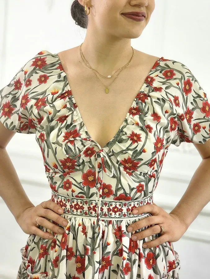 Vestido para dama diseño floral