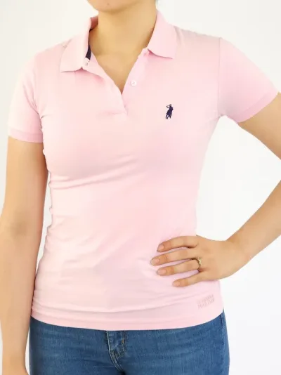 Camiseta Polo Cambrige Club para dama color rosa