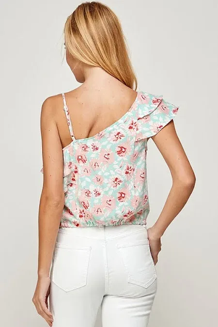 Blusa para dama diseño floral multicolor