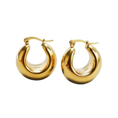 Argollas acero inoxidable para dama