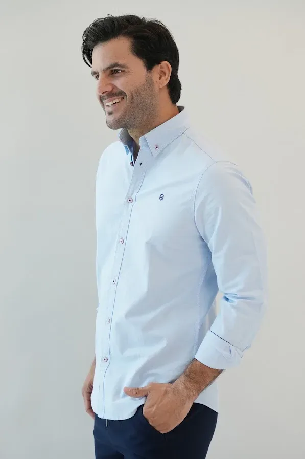 Camisa Hummer para caballero celeste
