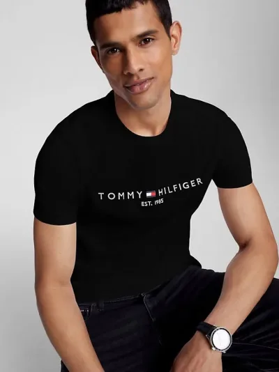 Camiseta Tommy Hilfiger para caballero color negro
