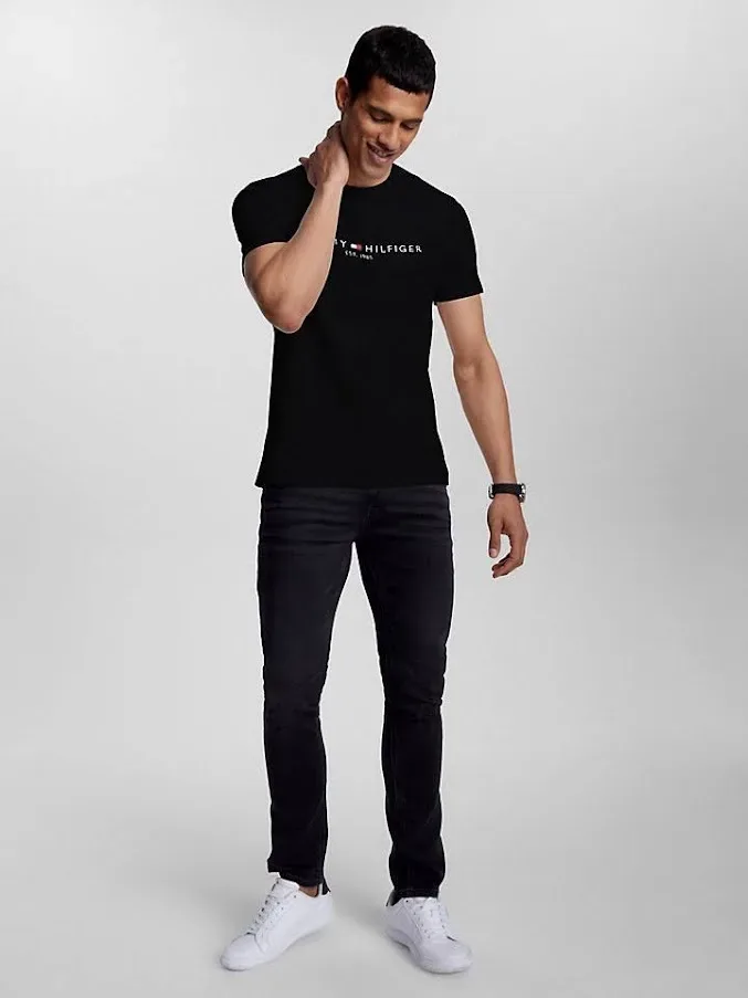 Camiseta Tommy Hilfiger para caballero color negro